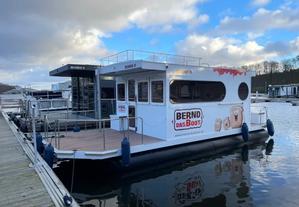 Hausboot Müritz mit Hund